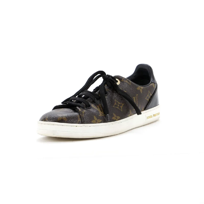 Water - Resistant Women's Hiking Sneakers with Traction Outsoles for Outdoor AdventuresWomen's FrontRow Sneakers Monogram Canvas with Patent Water - Resistant Women's Hiking Sneakers with Traction Outsoles for Outdoor AdventuresWomen's FrontRow Sneakers Monogram Canvas with Patent