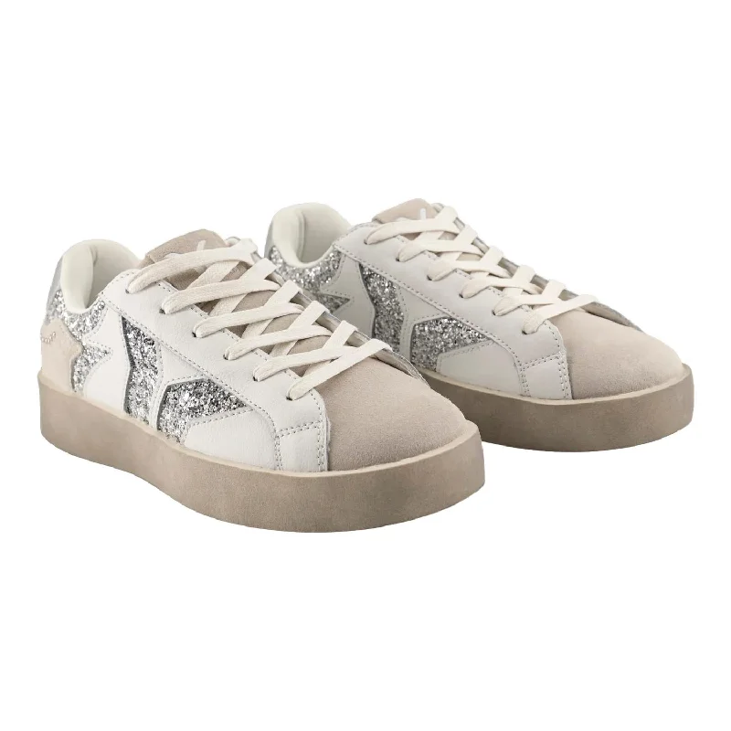 High - Top Women's Leather Sneakers in Black for a Stylish and Durable OptionWomen's Play Sneaker In Silver/glitter High - Top Women's Leather Sneakers in Black for a Stylish and Durable OptionWomen's Play Sneaker In Silver/glitter