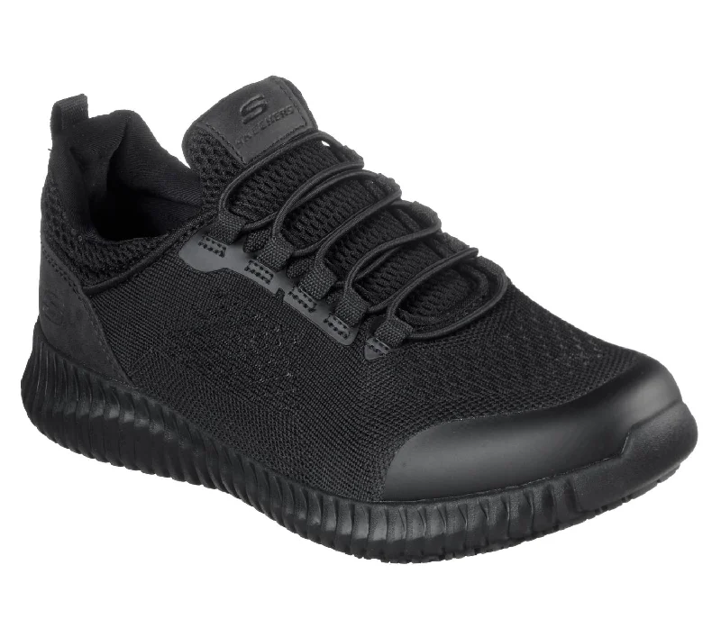 Lace - Up Women's Athletic Sneakers with Shock - Absorbing Midsoles for Intense WorkoutsWomen's Slip Resistant Work Cessnock Sneakers In Black Lace - Up Women's Athletic Sneakers with Shock - Absorbing Midsoles for Intense WorkoutsWomen's Slip Resistant Work Cessnock Sneakers In Black