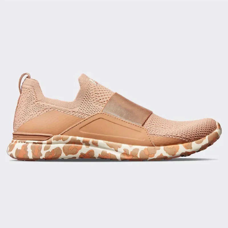 Women's Sneakers with Heel - Stabilizing Technology for Better Balance During RunningWomen's Techloom Bliss Sneaker In Caramel/almond/leopard Women's Sneakers with Heel - Stabilizing Technology for Better Balance During RunningWomen's Techloom Bliss Sneaker In Caramel/almond/leopard