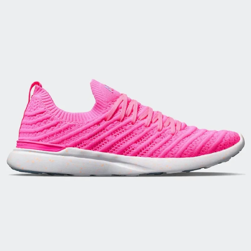 Water - Resistant Women's Hiking Sneakers with Traction Outsoles for Outdoor AdventuresWomen's Techloom Wave Sneaker In Pink/bellflower/speckle Water - Resistant Women's Hiking Sneakers with Traction Outsoles for Outdoor AdventuresWomen's Techloom Wave Sneaker In Pink/bellflower/speckle