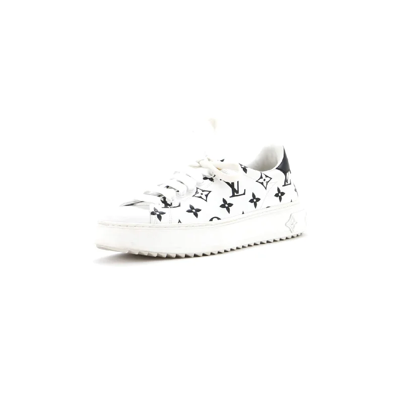 Sparkly Rhinestone - Embellished Women's Sneakers for a Glamorous and Eye - Catching LookWomen's Time Out Sneakers Monogram Print Leather Sparkly Rhinestone - Embellished Women's Sneakers for a Glamorous and Eye - Catching LookWomen's Time Out Sneakers Monogram Print Leather