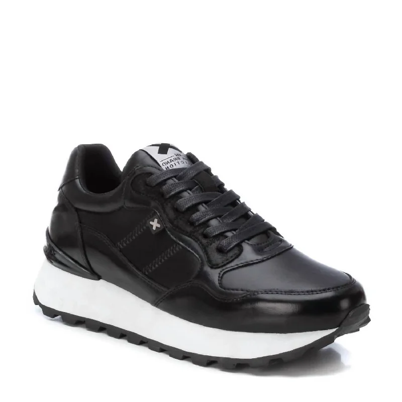 Lace - Up Women's Athletic Sneakers with Shock - Absorbing Midsoles for Intense WorkoutsWomen's Trainer Sneakers In Black Lace - Up Women's Athletic Sneakers with Shock - Absorbing Midsoles for Intense WorkoutsWomen's Trainer Sneakers In Black
