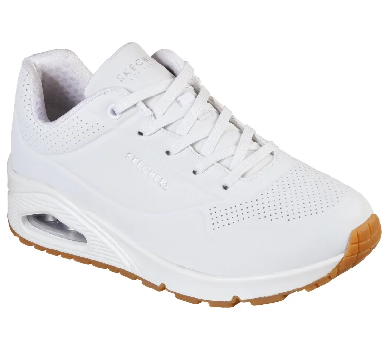 Lightweight Knit Women's Sneakers with Arch Support for All - Day ComfortWomen's Uno Stand On Air Sneakers In White Lightweight Knit Women's Sneakers with Arch Support for All - Day ComfortWomen's Uno Stand On Air Sneakers In White