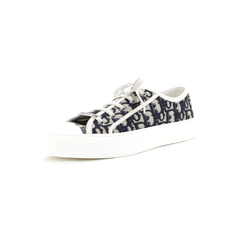 Low - Top Women's Tennis Sneakers in Bright Neon for a Pop of Color on the CourtWomen's Walk'N'Dior Sneakers Oblique Canvas Low - Top Women's Tennis Sneakers in Bright Neon for a Pop of Color on the CourtWomen's Walk'N'Dior Sneakers Oblique Canvas