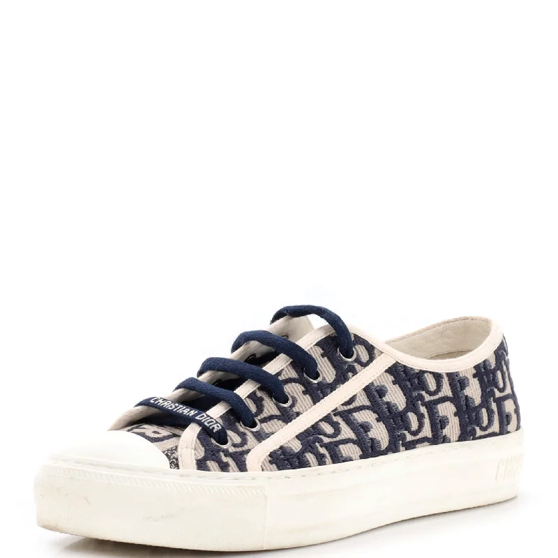 Sparkly Rhinestone - Embellished Women's Sneakers for a Glamorous and Eye - Catching LookWomen's Walk'N'Dior Sneakers Oblique Canvas Sparkly Rhinestone - Embellished Women's Sneakers for a Glamorous and Eye - Catching LookWomen's Walk'N'Dior Sneakers Oblique Canvas