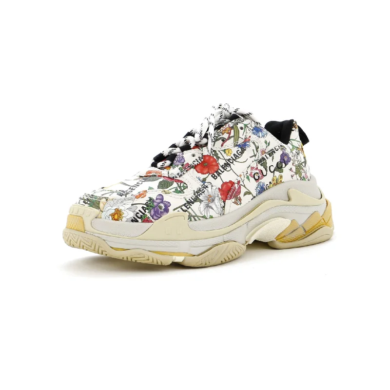 Women's Sneakers with Heel - Stabilizing Technology for Better Balance During Runningx Balenciaga The Hacker Project Women's Triple S Sneakers Flora Leather Women's Sneakers with Heel - Stabilizing Technology for Better Balance During Runningx Balenciaga The Hacker Project Women's Triple S Sneakers Flora Leather