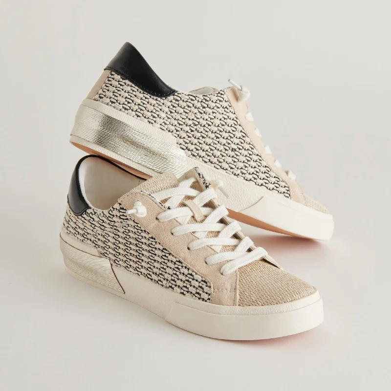 Women's Sneakers with Memory Foam Insoles for Exceptional Cushioning and ComfortZina Sneakers Black Natural Raffia Women's Sneakers with Memory Foam Insoles for Exceptional Cushioning and ComfortZina Sneakers Black Natural Raffia