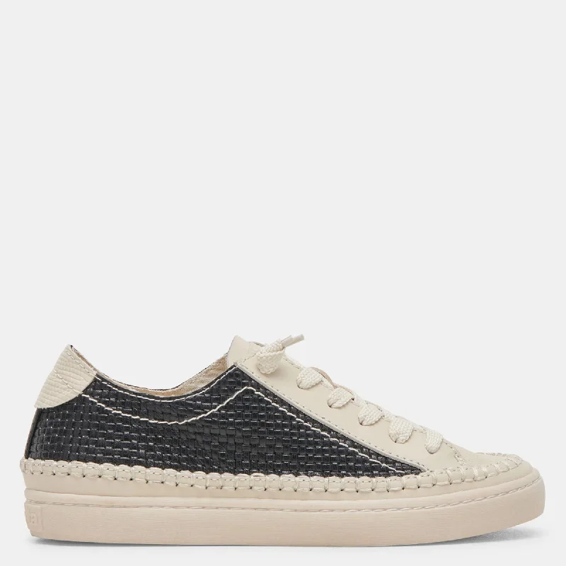 Sparkly Rhinestone - Embellished Women's Sneakers for a Glamorous and Eye - Catching LookZolen Sneakers Black Woven Sparkly Rhinestone - Embellished Women's Sneakers for a Glamorous and Eye - Catching LookZolen Sneakers Black Woven